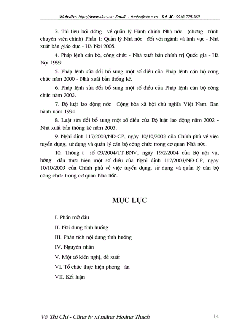 image for page Xử lý tình huống tình huống tuyển chọn công chức trong một cơ quan Bộ