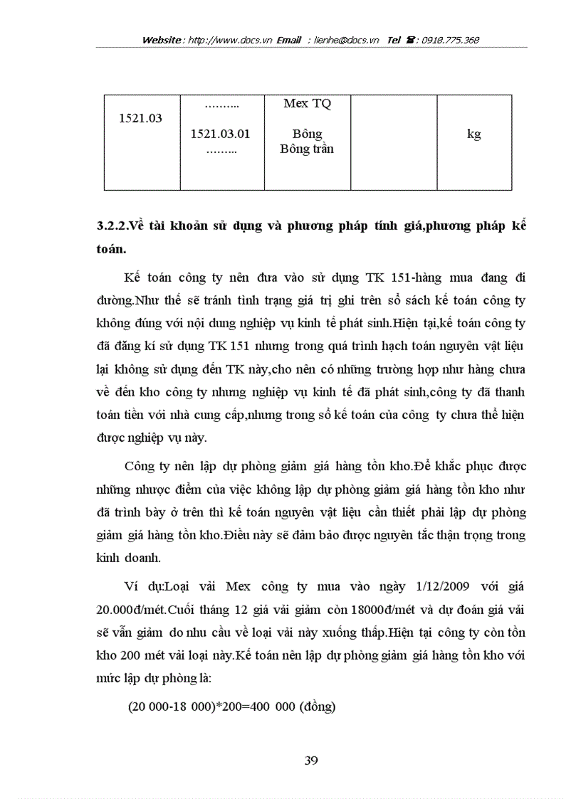 image for page Hoàn thiện kế toán nguyên vật liệu tại Công ty Cổ phần May Thăng Long