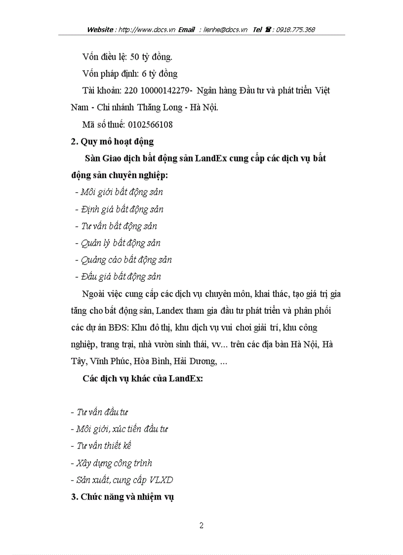 image for page Báo cáo tổng hợp về Sàn Giao dịch bất động sản LandEx