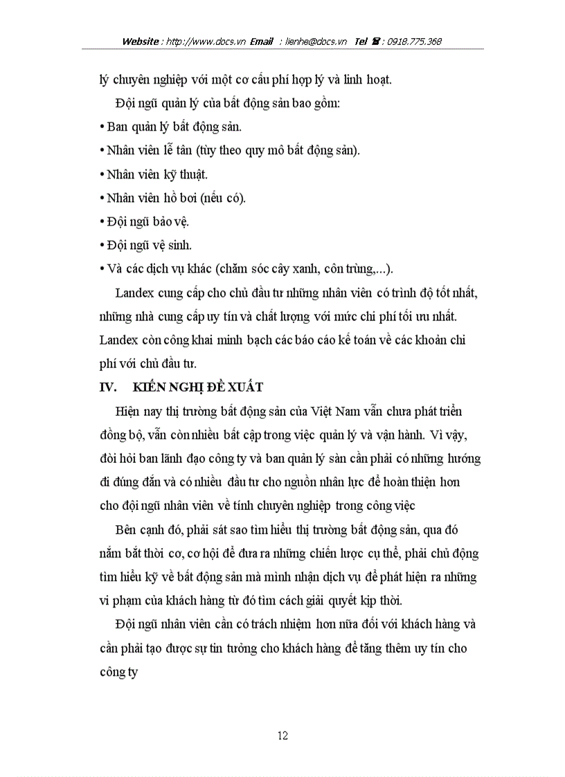 image for page Báo cáo tổng hợp về Sàn Giao dịch bất động sản LandEx