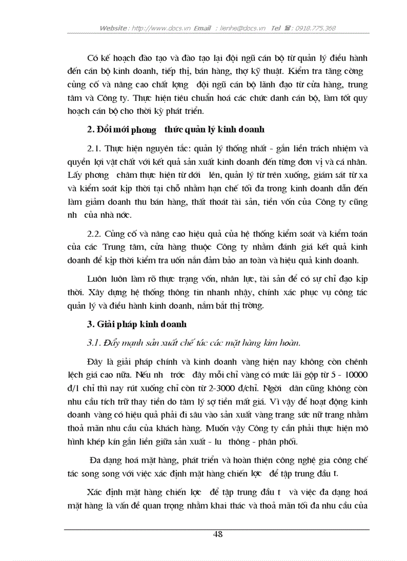 image for page Phân tích tình hình doanh thu bán hàng và các biện pháp không ngừng tăng doanh thu bán hàng ở Công ty Vàng Bạc Đá Quý Hà Nội