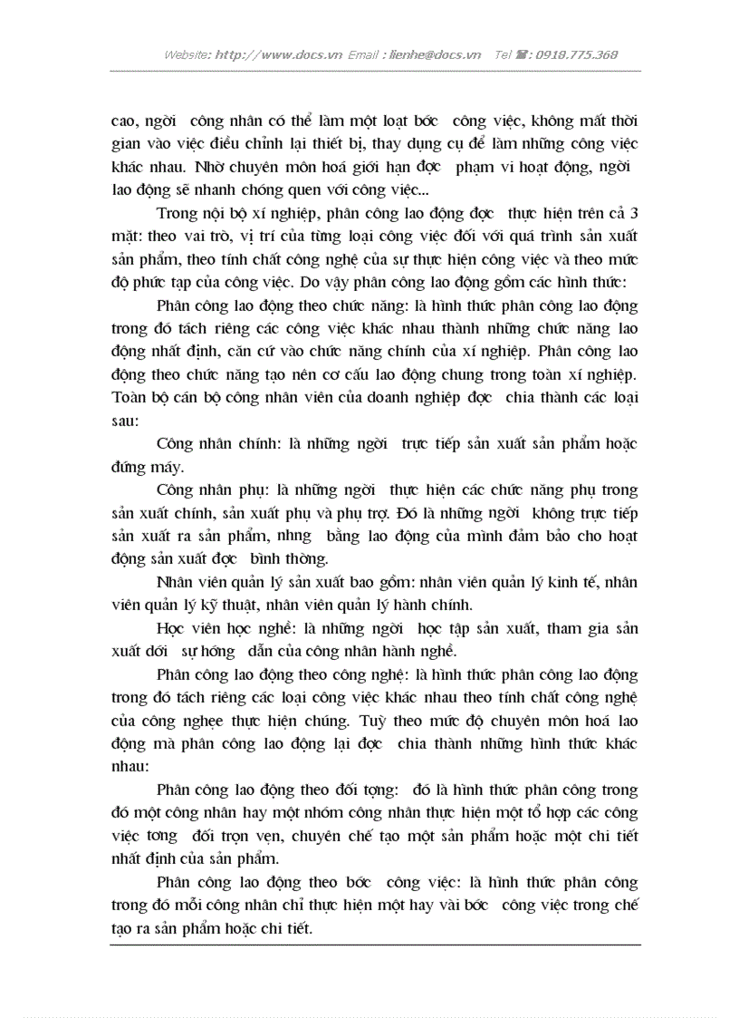 image for page Thực trạng trình độ tổ chức lao động khoa học tại phân xưởng cơ khí công ty cổ phần cơ khí chế tạo hải phòng