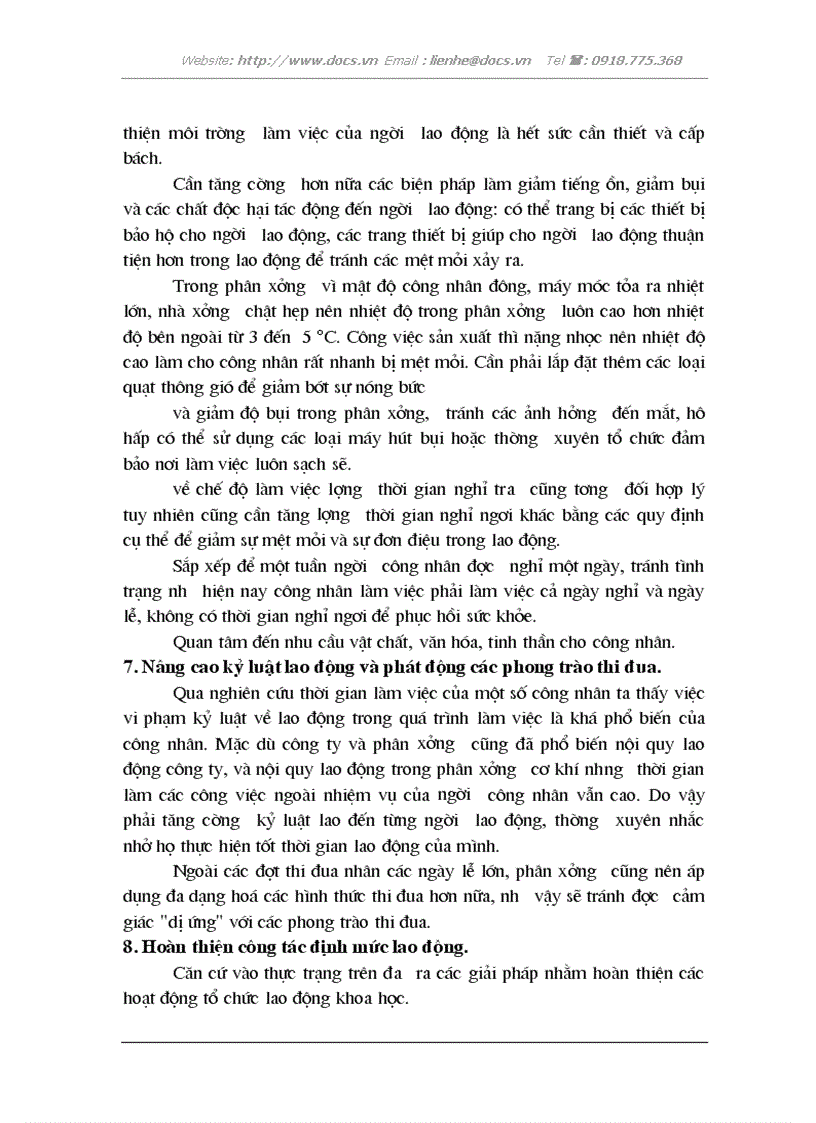 image for page Thực trạng trình độ tổ chức lao động khoa học tại phân xưởng cơ khí công ty cổ phần cơ khí chế tạo hải phòng