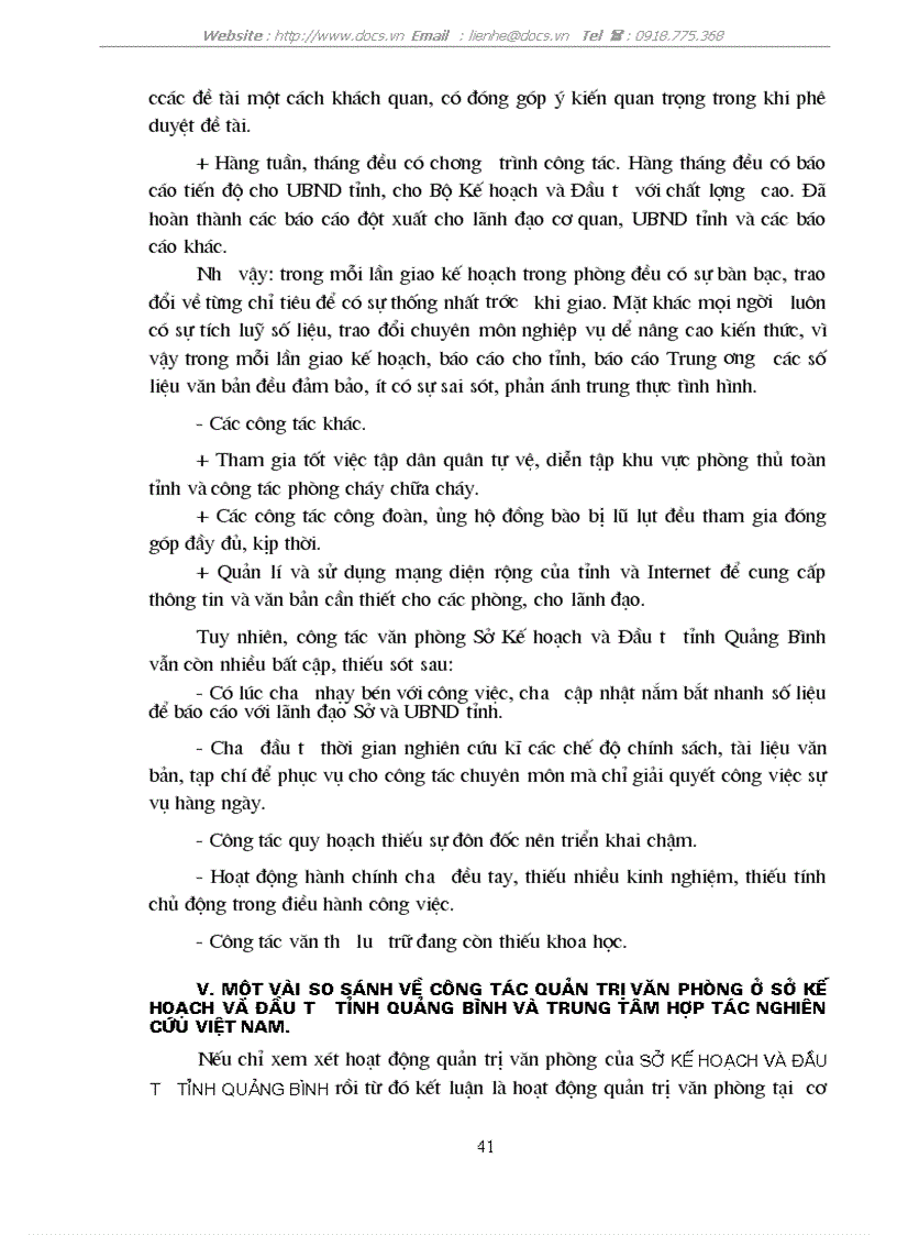 image for page Công tác quản trị văn phòng với việc nâng cao hiệu quả hoạt động của Sở Kế hoạch và Đầu tư tỉnh Quảng Bình