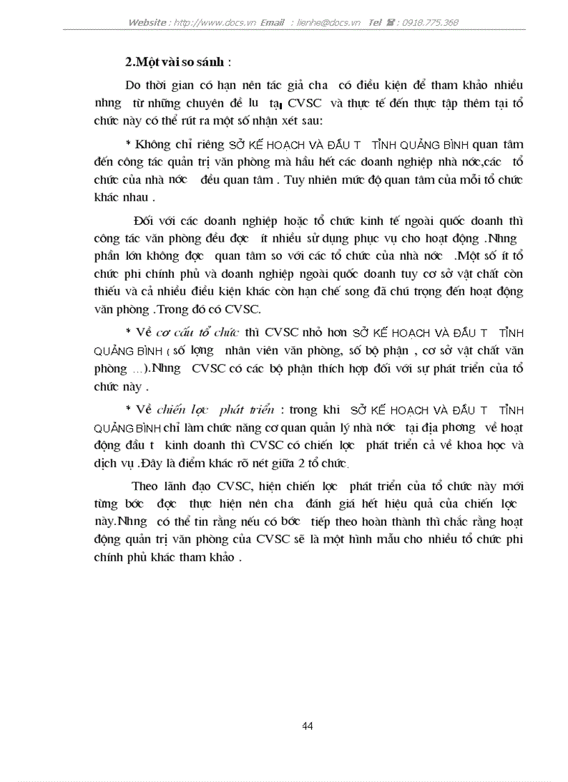 image for page Công tác quản trị văn phòng với việc nâng cao hiệu quả hoạt động của Sở Kế hoạch và Đầu tư tỉnh Quảng Bình