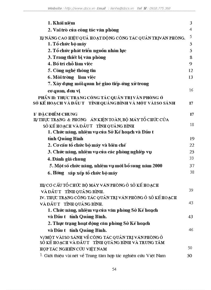 image for page Công tác quản trị văn phòng với việc nâng cao hiệu quả hoạt động của Sở Kế hoạch và Đầu tư tỉnh Quảng Bình
