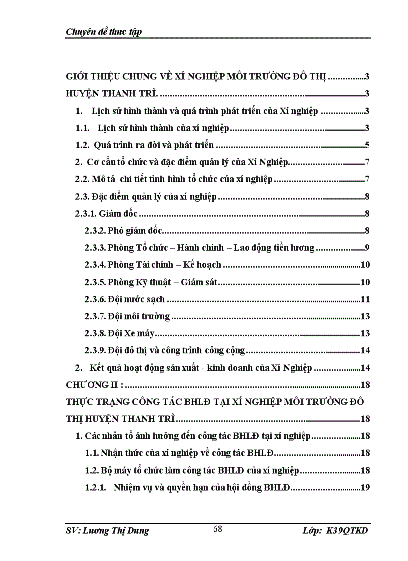 image for page Công tác bảo hộ lao động đối với người lao động tại xí nghiệp môi trường đô thị huyện thanh trì