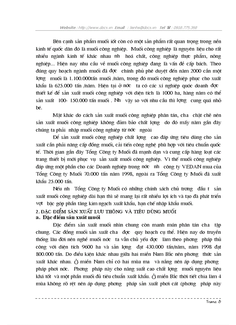 image for page 1số biện pháp góp phần nâng cao hiệu quả kinh doanh muối ở Tổng C ty Muối VN