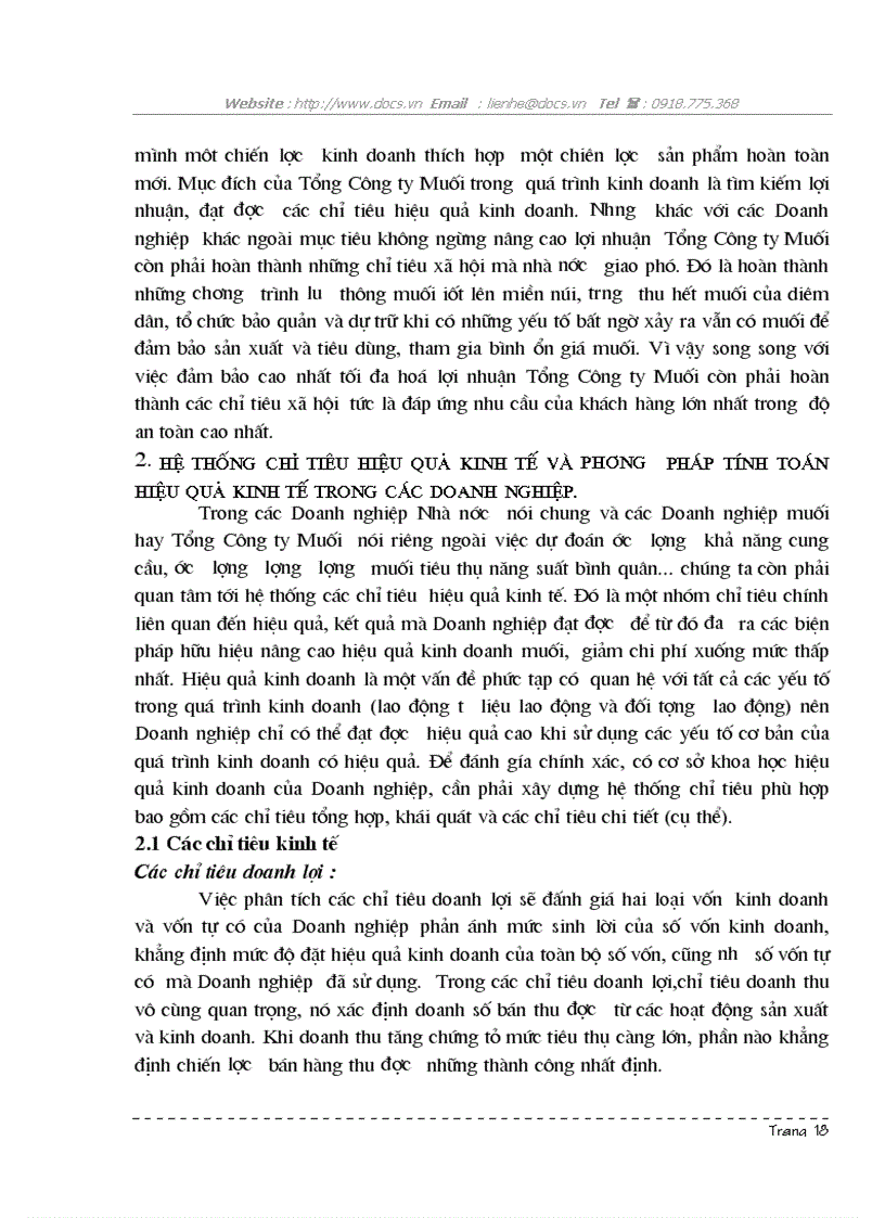 image for page 1số biện pháp góp phần nâng cao hiệu quả kinh doanh muối ở Tổng C ty Muối VN