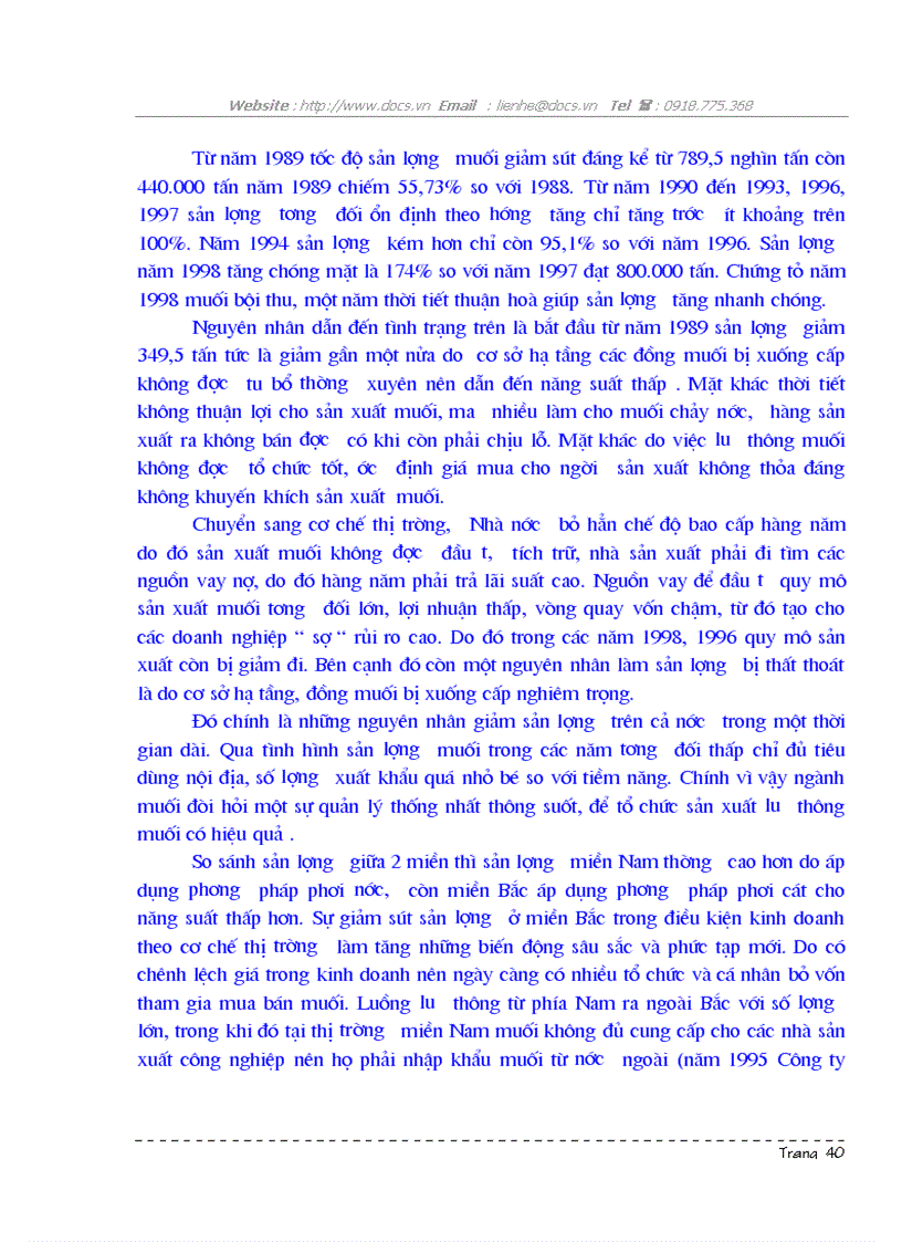 image for page 1số biện pháp góp phần nâng cao hiệu quả kinh doanh muối ở Tổng C ty Muối VN