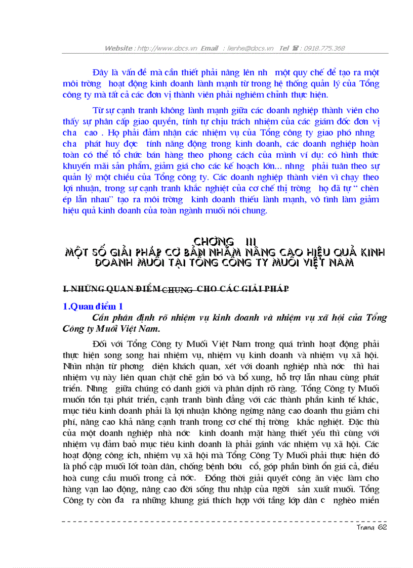 image for page 1số biện pháp góp phần nâng cao hiệu quả kinh doanh muối ở Tổng C ty Muối VN