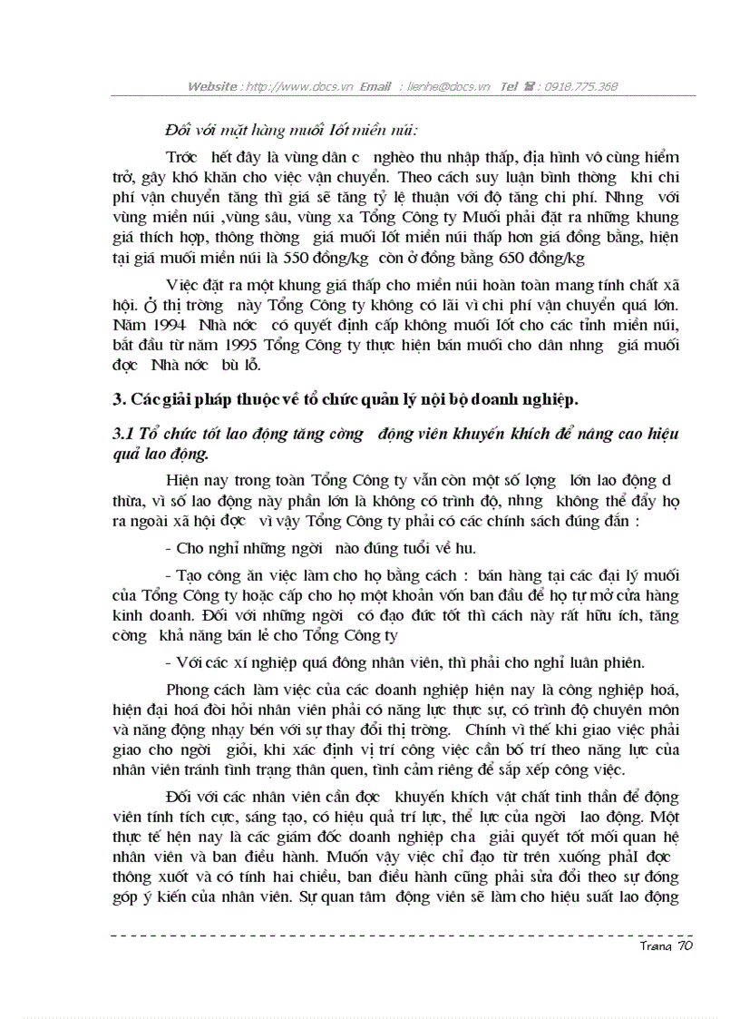 image for page 1số biện pháp góp phần nâng cao hiệu quả kinh doanh muối ở Tổng C ty Muối VN