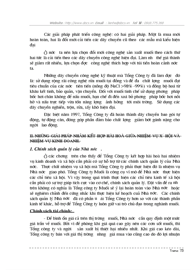 image for page 1số biện pháp góp phần nâng cao hiệu quả kinh doanh muối ở Tổng C ty Muối VN