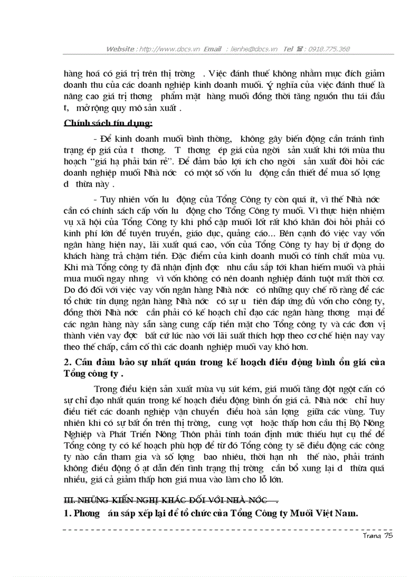 image for page 1số biện pháp góp phần nâng cao hiệu quả kinh doanh muối ở Tổng C ty Muối VN