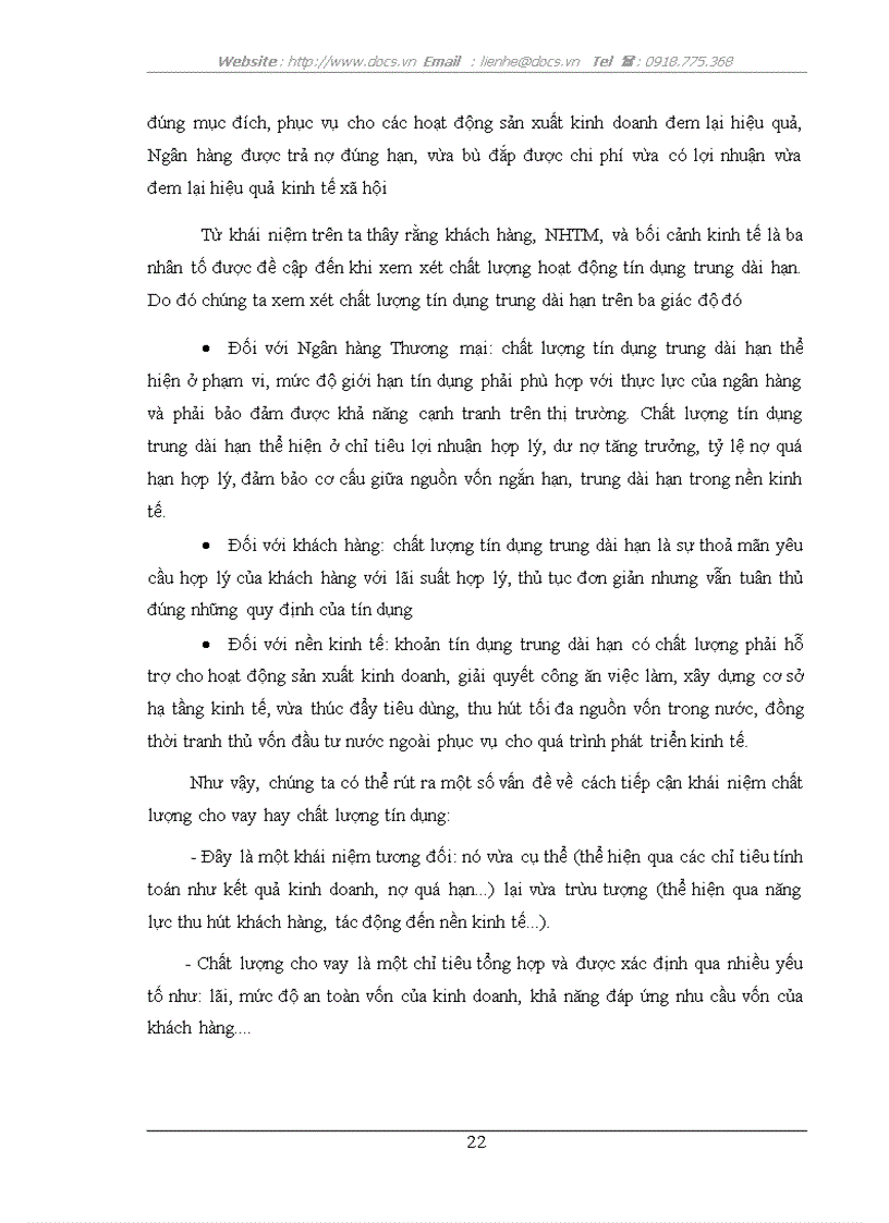 image for page Nâng cao chất lượng tín dụng trung và dài hạn tại Ngân hàng TMCP Nhà Hà Nội