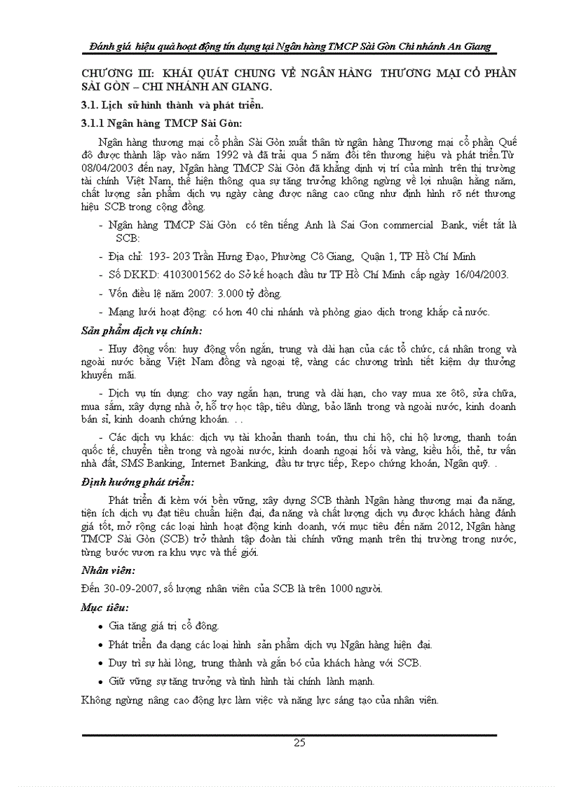 image for page Đánh giá hiệu quả tín dụng tại Ngân hàng TMCP Sài Gòn Chi nhánh An Giang