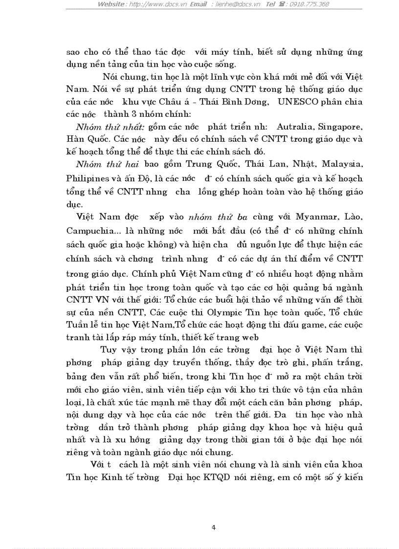image for page Hệ thống đào tạo các ngành tin học trong hệ thống các trường đại học ở Việt Nam hiện nay