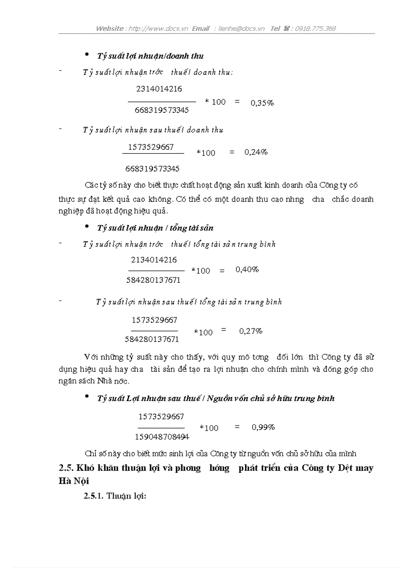 image for page Phân tích chi phí sản xuất kinh doanh và các biện pháp hạ giá thành sản phẩm tại Công ty Dệt may Hà Nội