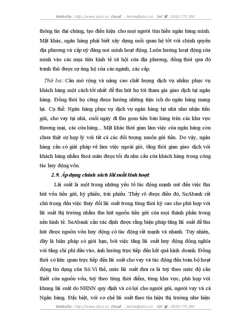 image for page Giải pháp nâng cao hiệu quả huy động vốn tại ngân hàng thương mại cổ phần Đông Nam Á