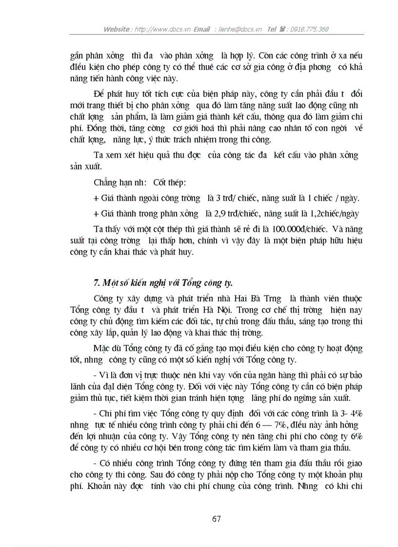 image for page Các giải pháp cơ bản góp phần hạ giá thành xây dựng công trình xây dựng ở Công ty xây dựng và phát triển nhà Hai Bà Trưng