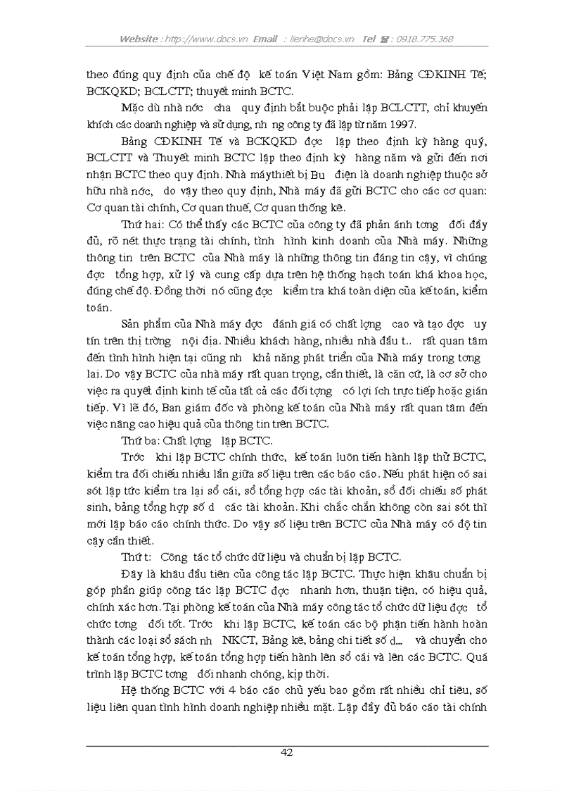 image for page Hoàn thiện công tác phân tích báo cáo tài chính tại Nhà máy Thiết bị Bưu điện Hà nội