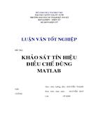 Khảo sát tín hiệu điều chế dùng matlab