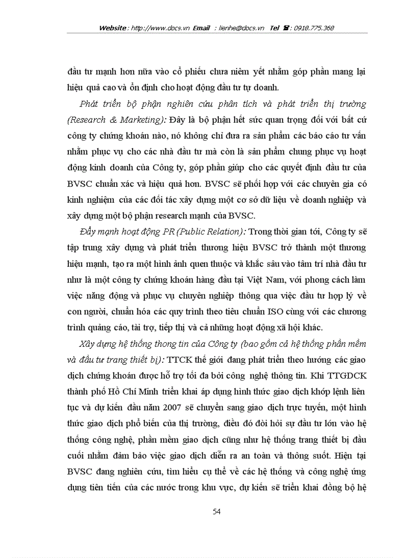 image for page Nâng cao hiệu quả hoạt động bảo lãnh phát hành ở C ty CP CK Bảo Việt BVSC