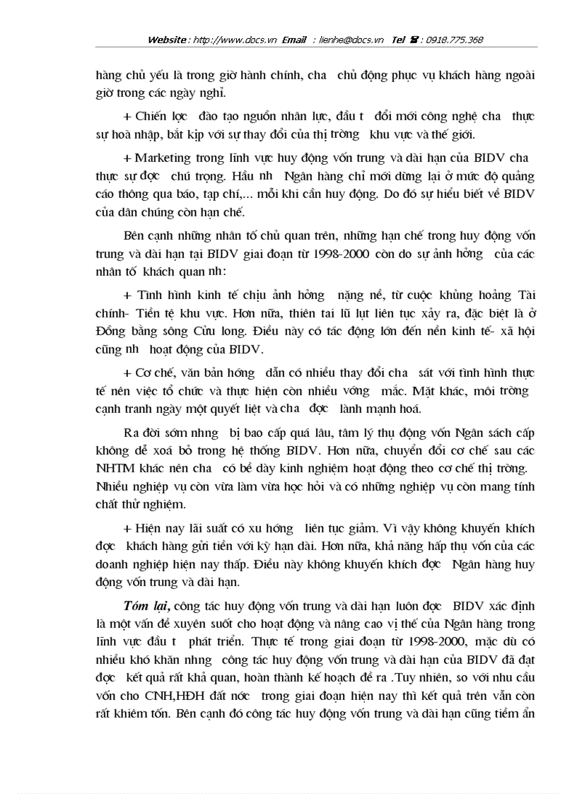 image for page 1số giải pháp nhằm mở rộng huy động vốn trung dài hạn tại ngânhàng NHĐT PT BIDV NT VN
