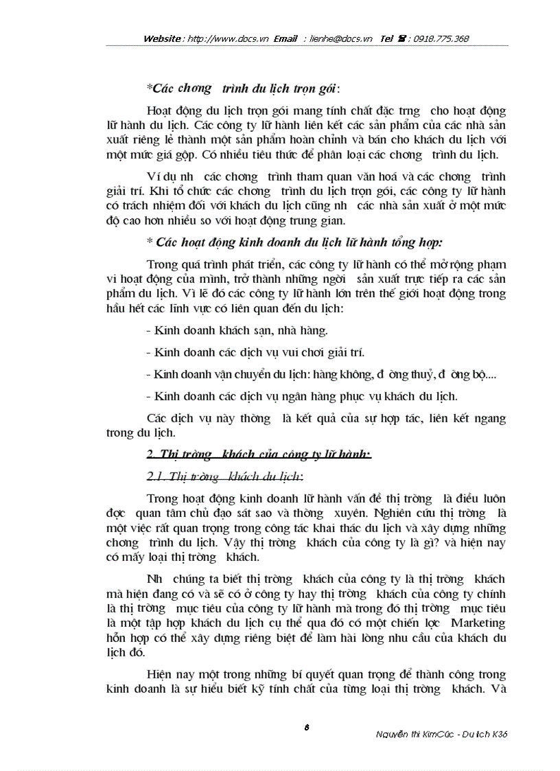 image for page Thị trường khách du lịch là người Pháp của Công ty Du lịch Việt Nam Hà Nội thực trạng và giải pháp