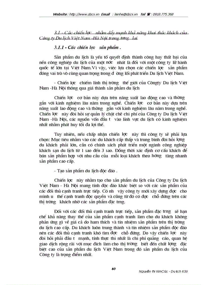 image for page Thị trường khách du lịch là người Pháp của Công ty Du lịch Việt Nam Hà Nội thực trạng và giải pháp