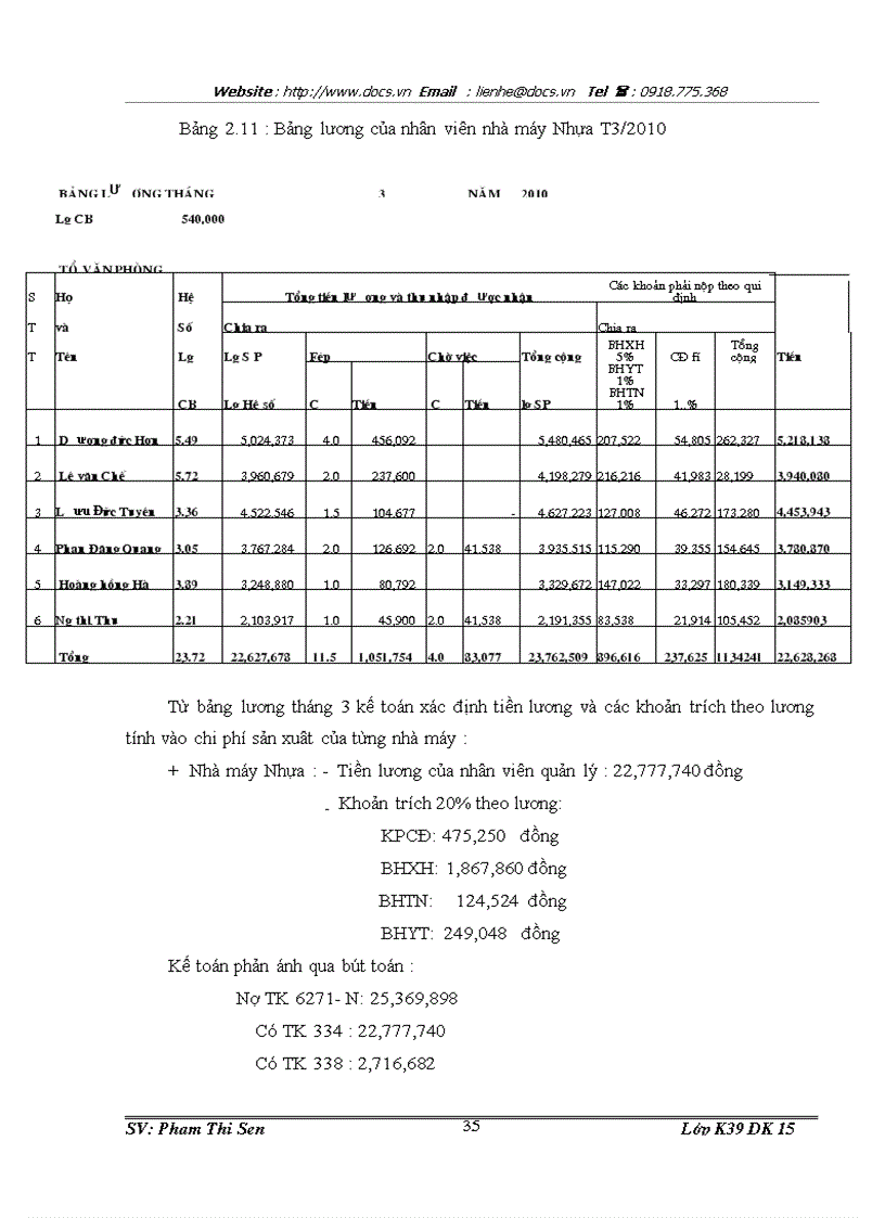 image for page Kế toán chi phí sản xuất sản phẩm bút máy Trường sơn