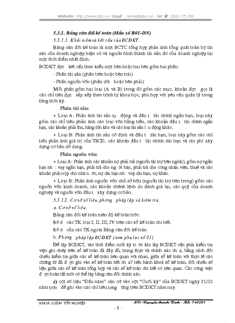 image for page Lập kiểm tra và phân tích các chỉ tiêu tài chính chủ yếu trên Báo cáo tài chính với việc tăng cường quản lý doanh nghiệp tại Công Ty TNHH XNK Nam Kỳ