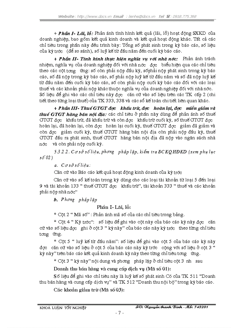 image for page Lập kiểm tra và phân tích các chỉ tiêu tài chính chủ yếu trên Báo cáo tài chính với việc tăng cường quản lý doanh nghiệp tại Công Ty TNHH XNK Nam Kỳ