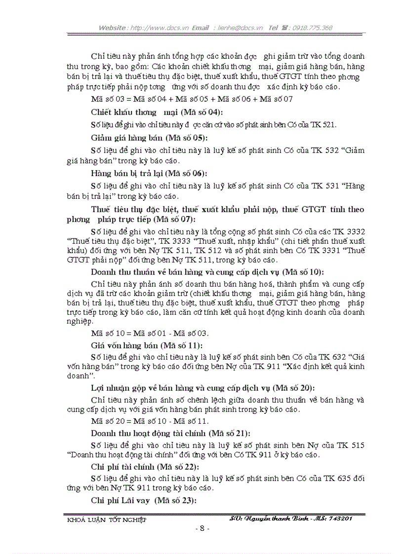 image for page Lập kiểm tra và phân tích các chỉ tiêu tài chính chủ yếu trên Báo cáo tài chính với việc tăng cường quản lý doanh nghiệp tại Công Ty TNHH XNK Nam Kỳ