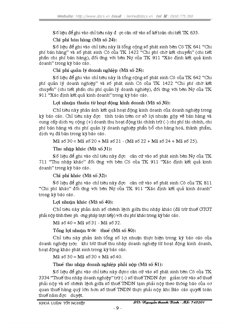 image for page Lập kiểm tra và phân tích các chỉ tiêu tài chính chủ yếu trên Báo cáo tài chính với việc tăng cường quản lý doanh nghiệp tại Công Ty TNHH XNK Nam Kỳ