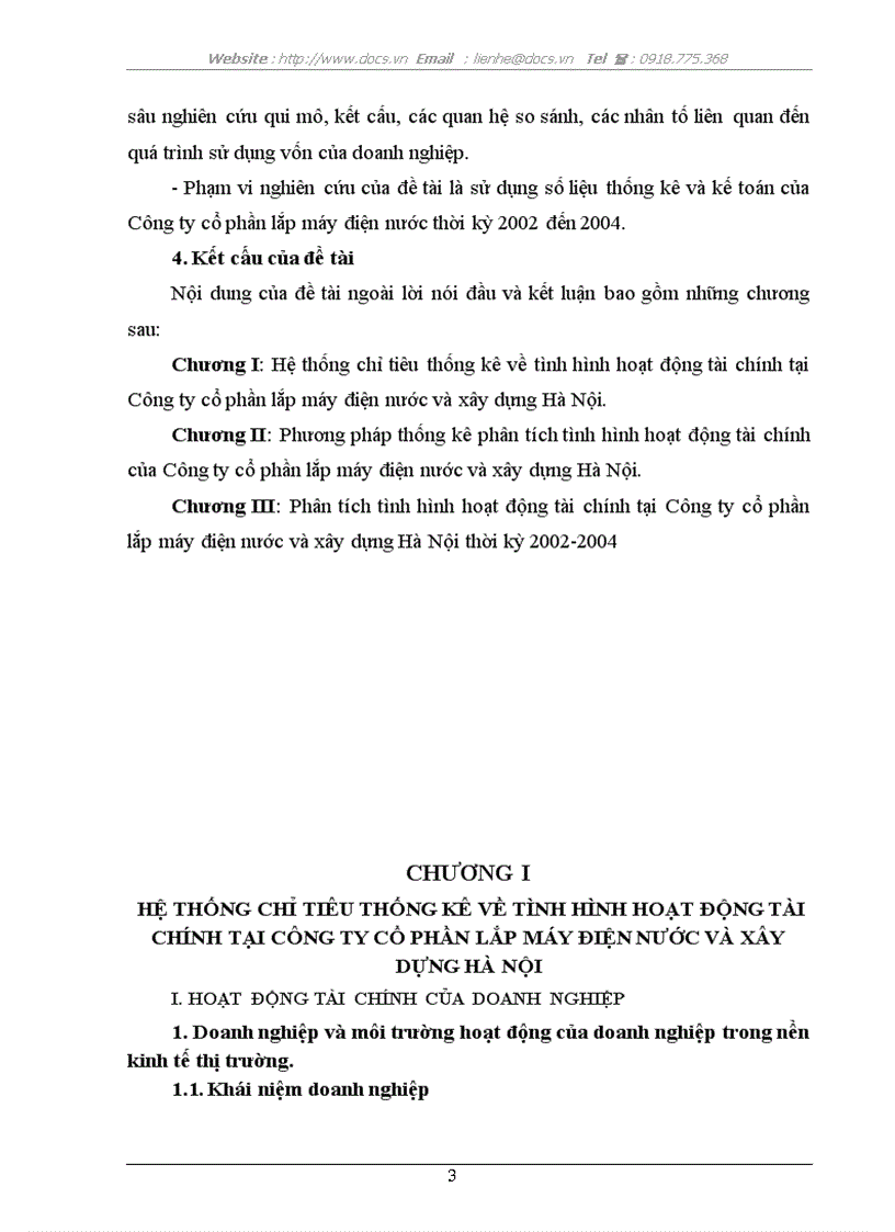 Phân tích tình hình tài chính của Công ty cổ phần lắp máy điện nước và xây dựng Hà Nội thời kỳ 2002 2004