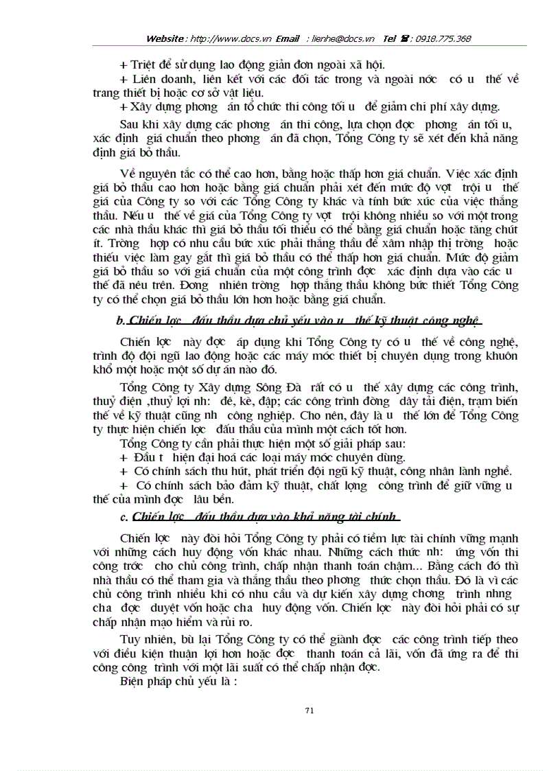 image for page Hoạch định chiến lược kinh doanh ở Tổng Công ty Xây dựng Sông Đà đến năm 2010