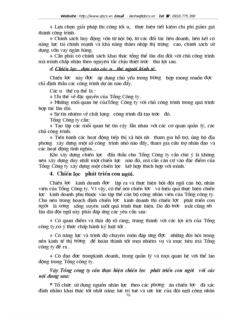 image for page Hoạch định chiến lược kinh doanh ở Tổng Công ty Xây dựng Sông Đà đến năm 2010