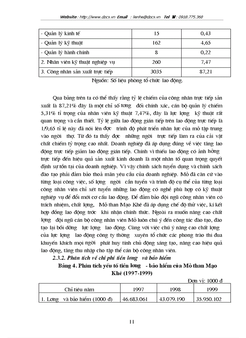 image for page Đánh giá hiệu quả sản xuất kinh doanh ở Công ty than Mạo Khê