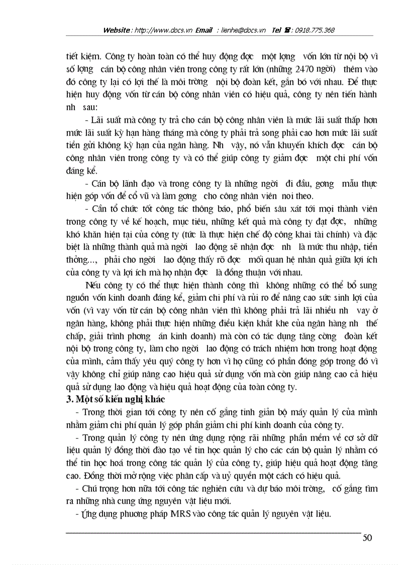 image for page Một số giải pháp về tổ chức và quản lý nhằm góp phần nâng cao hiệu quả sản xuất kinh doanh tại công ty VLNCN