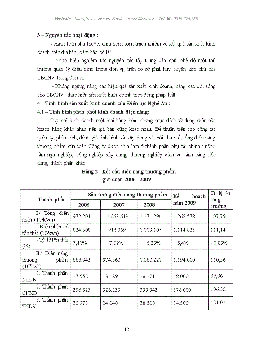 image for page Báo cáo thực tập tổng hợp tại Điện lực Nghệ An