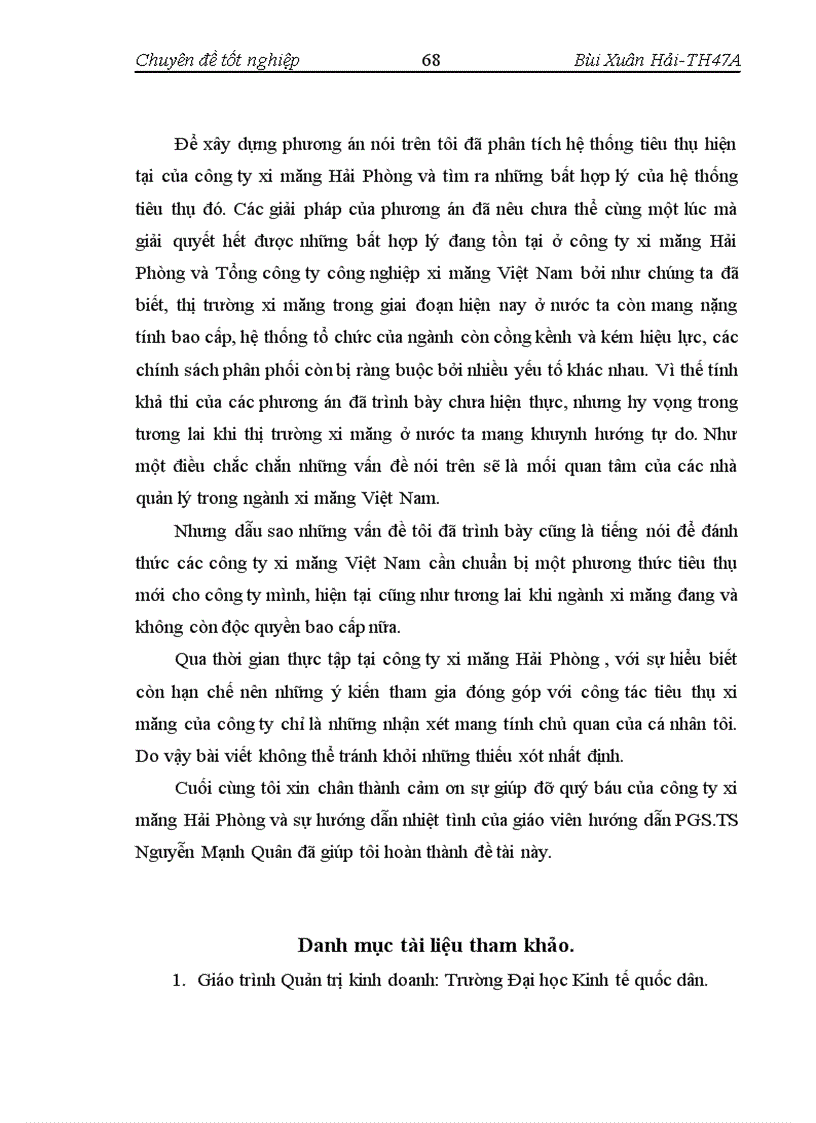 image for page Một số giải pháp nhằm đẩy mạnh công tác tiêu thụ sản phẩm ở công ty xi măng Hải Phòng