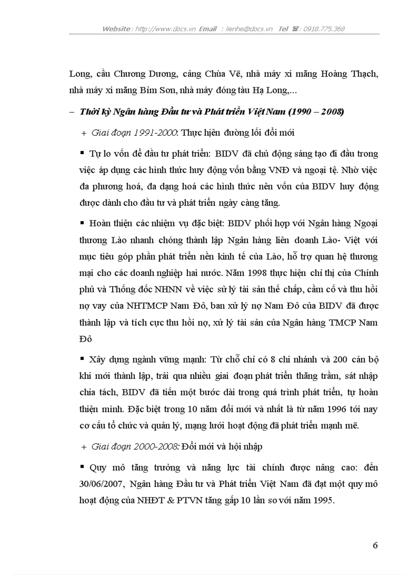 image for page Báo cáo thực tập tại ngân hàng NHĐT PT BIDV Việt Nam Chi nhánh Đông Đô lt NHa gt