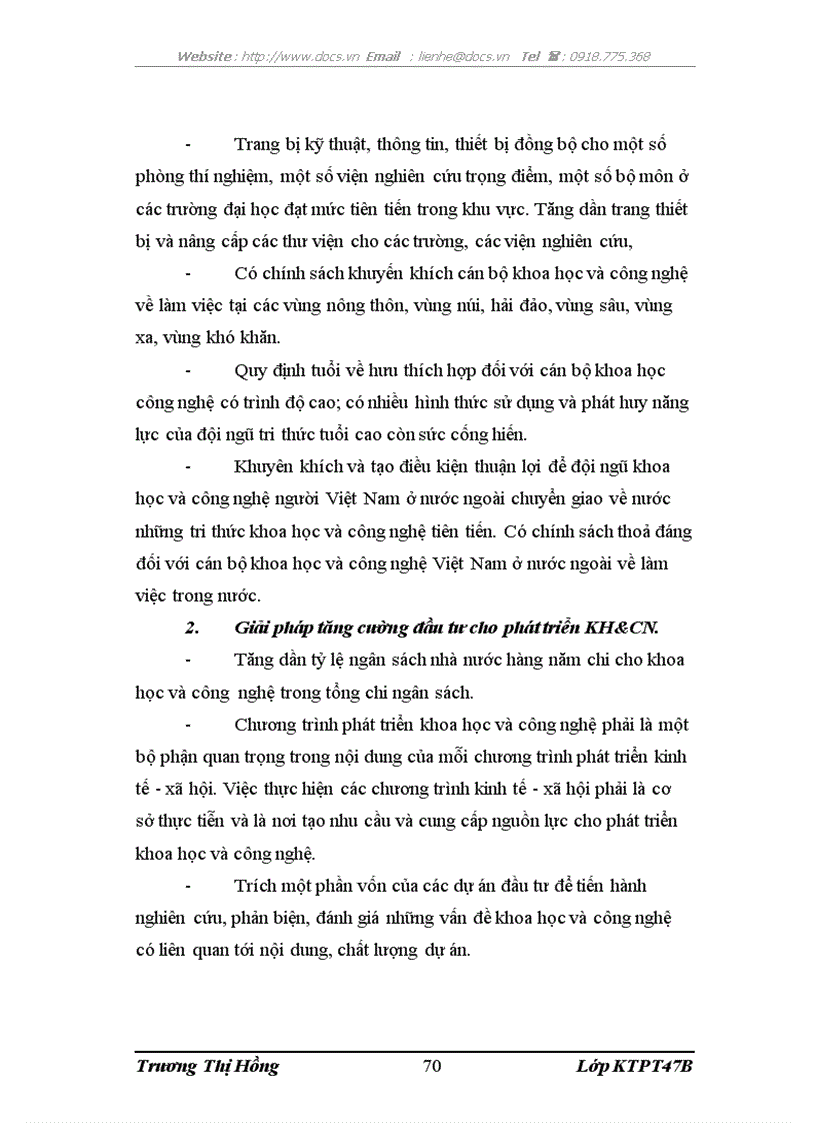 image for page Giải pháp phát triển khoa học công nghệ nhằm duy trì tốc độ tăng trưởng kinh tế Việt Nam trong bối cảnh suy thoái kinh tế toàn cầu