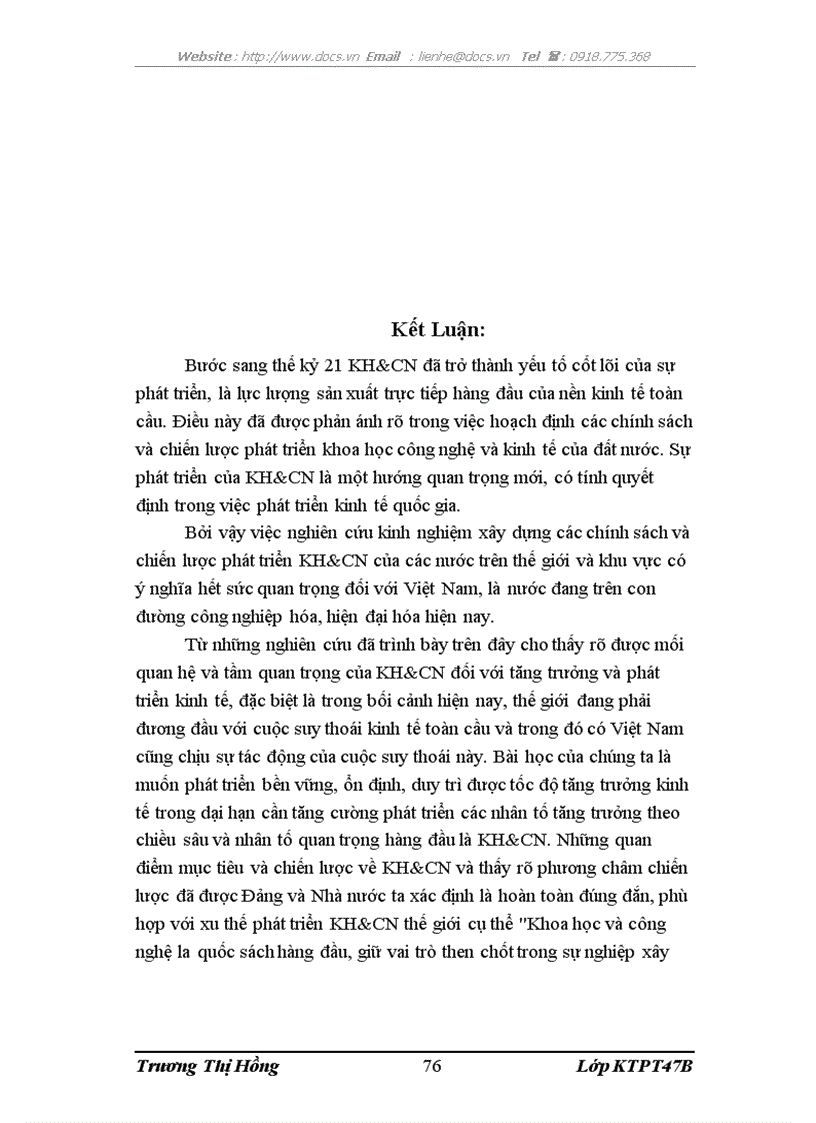 image for page Giải pháp phát triển khoa học công nghệ nhằm duy trì tốc độ tăng trưởng kinh tế Việt Nam trong bối cảnh suy thoái kinh tế toàn cầu