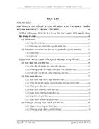 Công tác đào tạo phát triển chất lượng giáo viên tại trường cao đẳng dạy nghề Việt Đức tỉnh Vĩnh Phúc