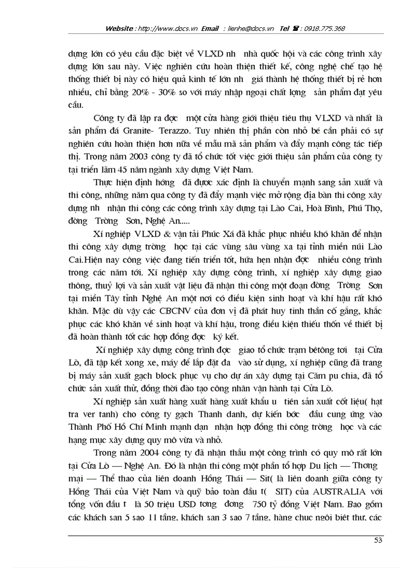 image for page Đầu tư nâng cao hiệu quả sản xuất kinh doanh ở công ty VLXD XNK Hồng Hà