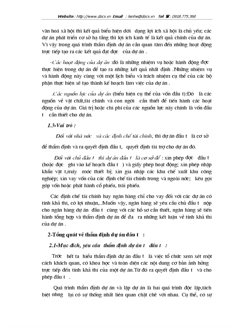 image for page Thẩm định dự án khía cạnh tài chính dự án đầu tư tại SGD ngânhàng NHĐT PT BIDV VN