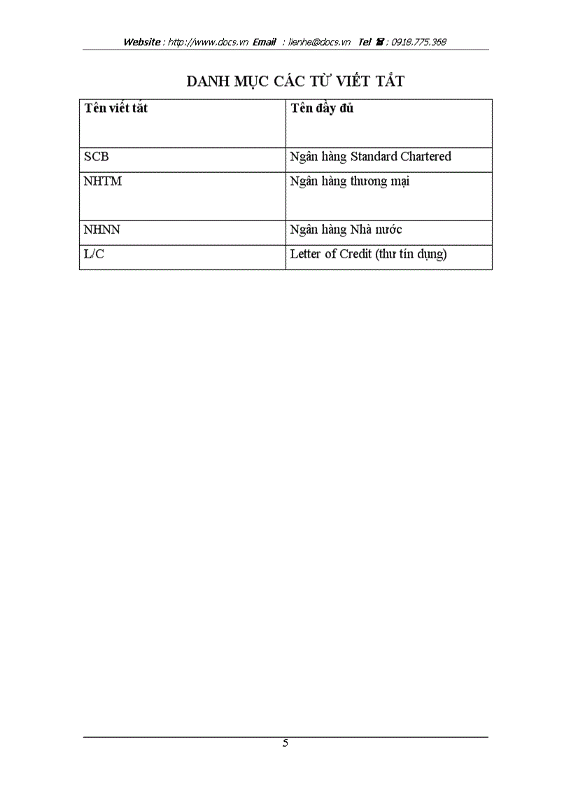 Hạn chế rủi ro trong thanh toán quốc tế tại ngân hàng nước ngoài Standard Chartered ngânhàng NHSCB