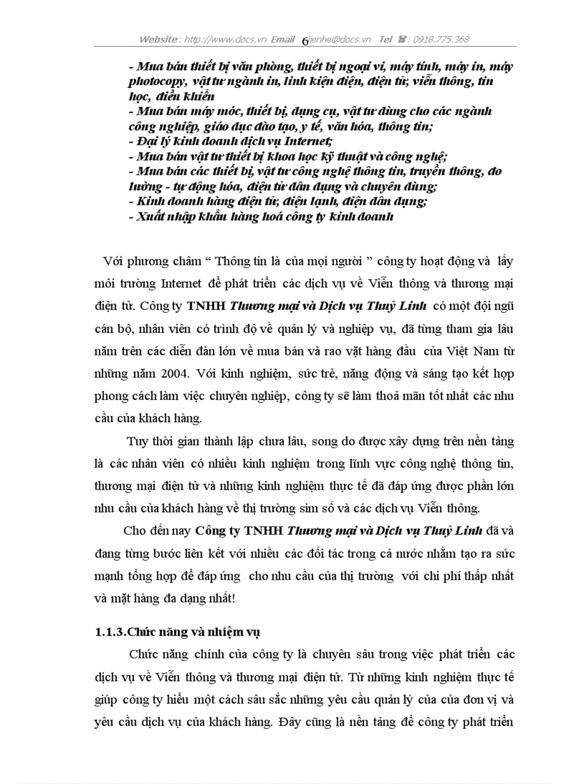 image for page Xây dựng phần mềm quản lý Bán hàng tại C ty TNHH Thương mại Dịch vụ Thuỷ Linh